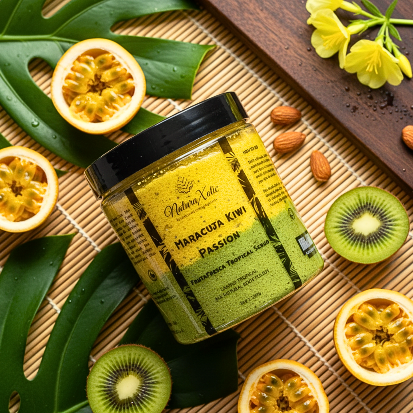 Maracuja Kiwi Luxury Sugar Scrub – Natural Skincare Delight 8oz